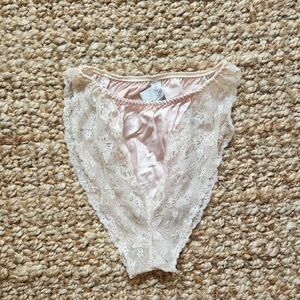 Vintage Silk Lace Panties Small